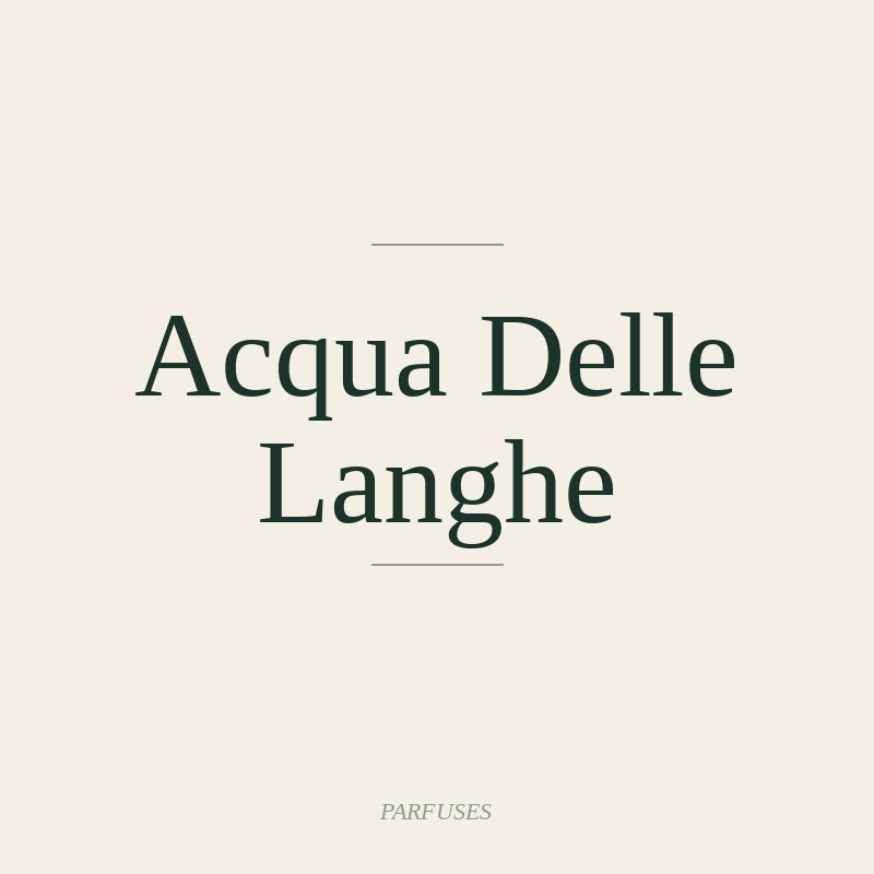 Acqua Delle Langhe