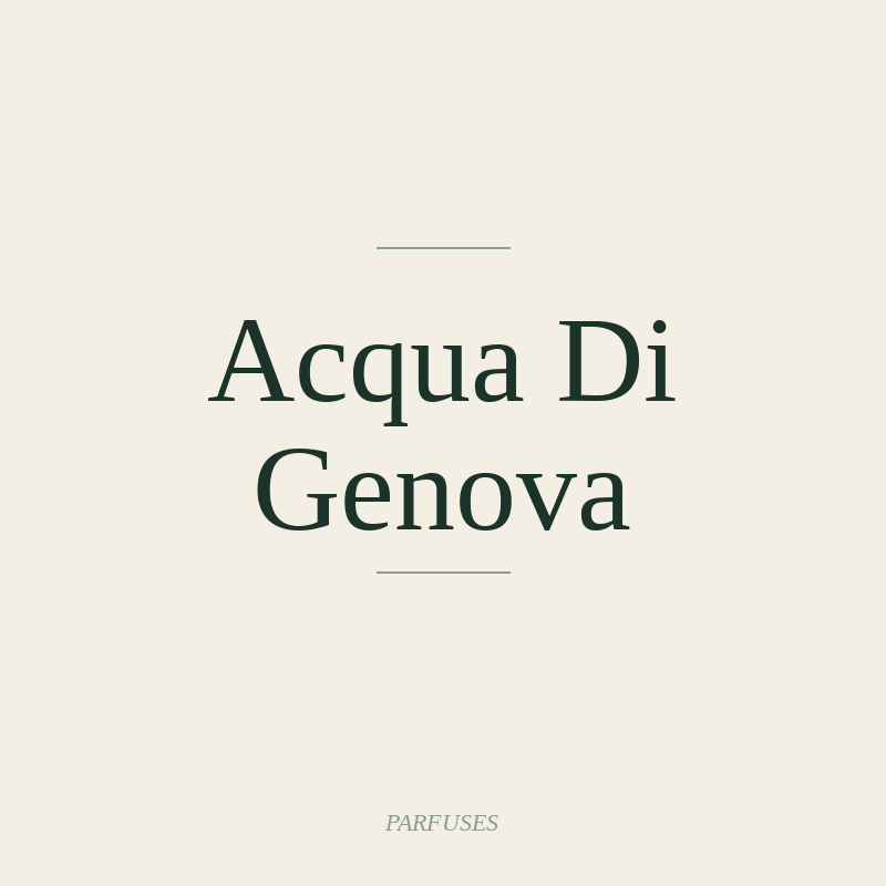 Acqua Di Genova