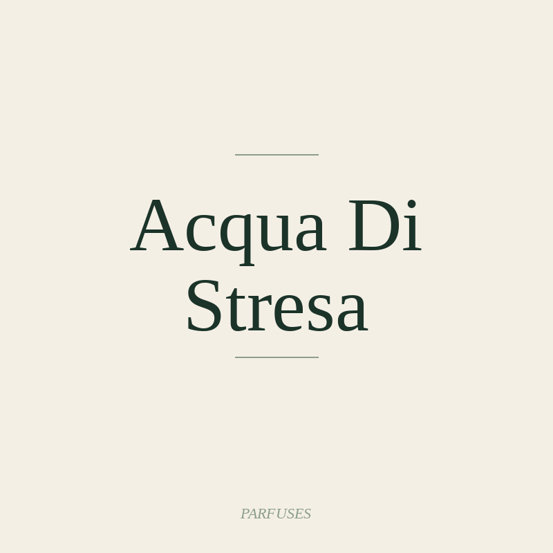 Acqua Di Stresa