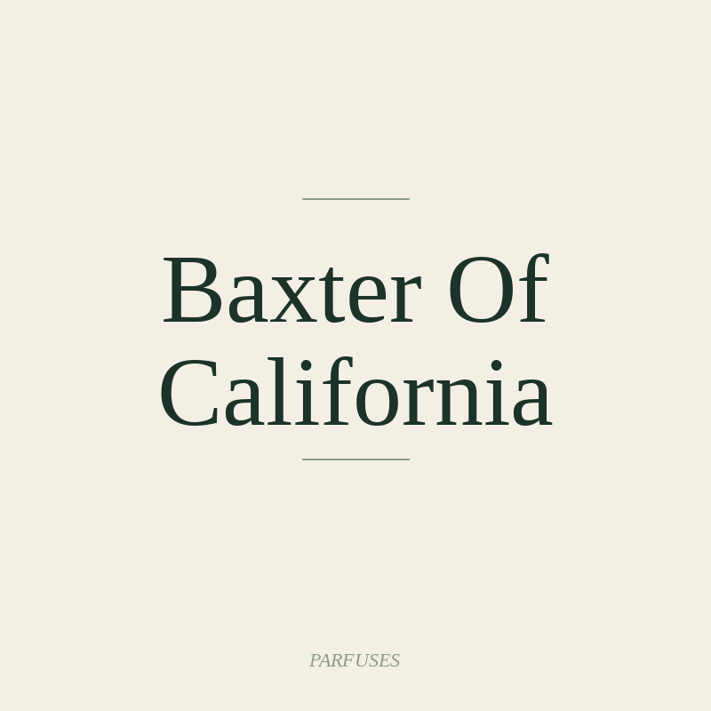 Baxter Of California