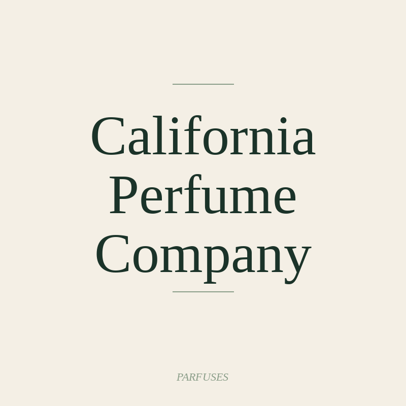 California Perfume Company