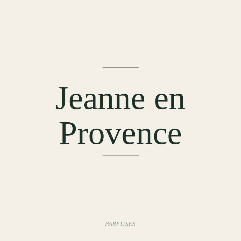 Jeanne en Provence