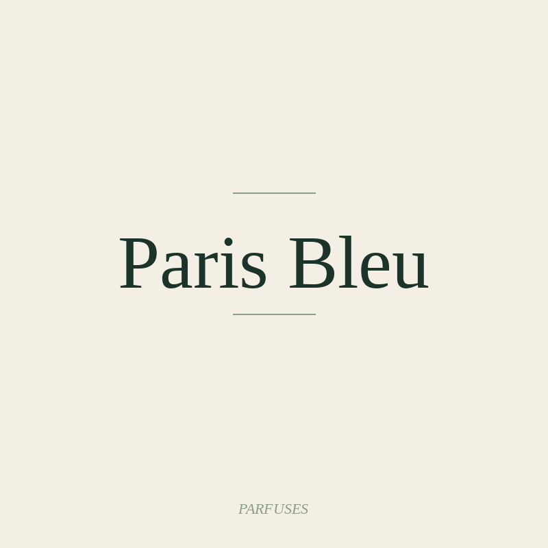 Paris Bleu