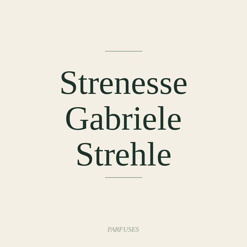 Strenesse Gabriele Strehle