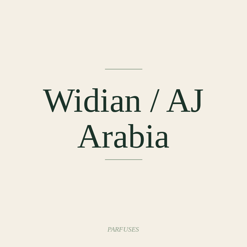 Widian / AJ Arabia