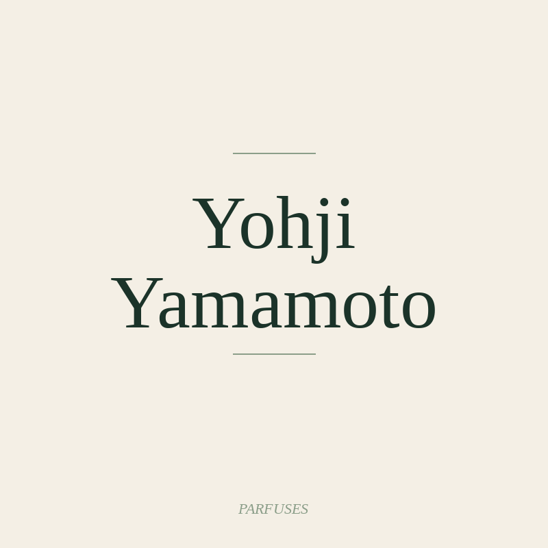 Yohji Yamamoto